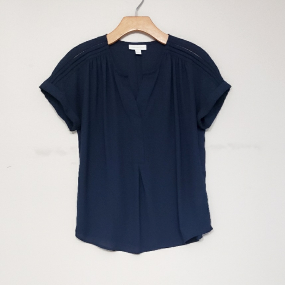 Charter Club Petite Split-Neck Top - Picture 2 of 6
